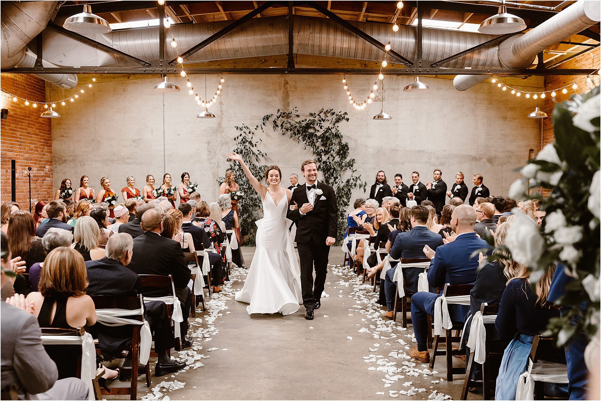 Black and White Wedding Showcases Party Vibes