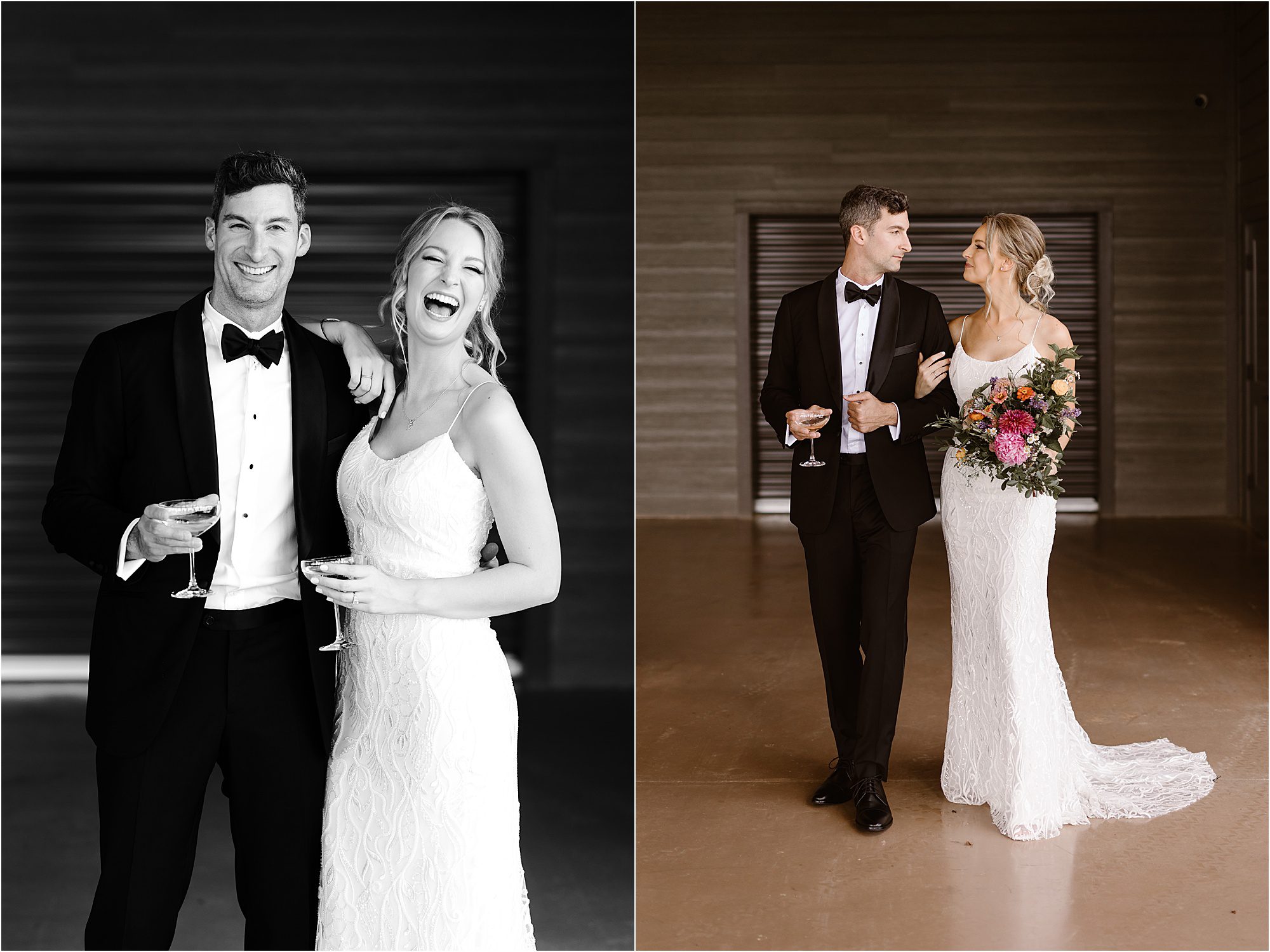 Modern Champagne Fueled Wedding in the Smoky Mountains at the Trillium Venue