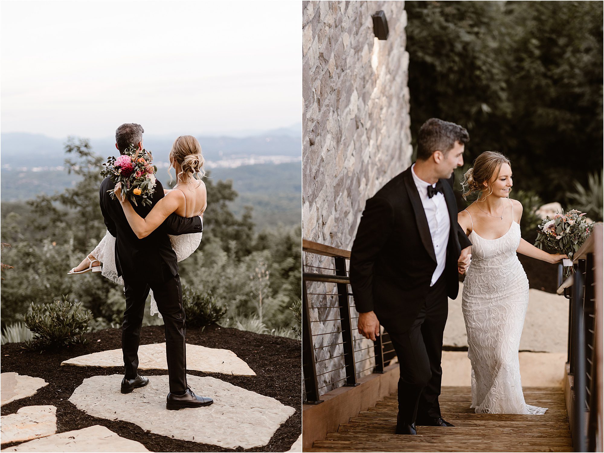 Modern wedding with champagne vibes at wedding venue in Tennessee