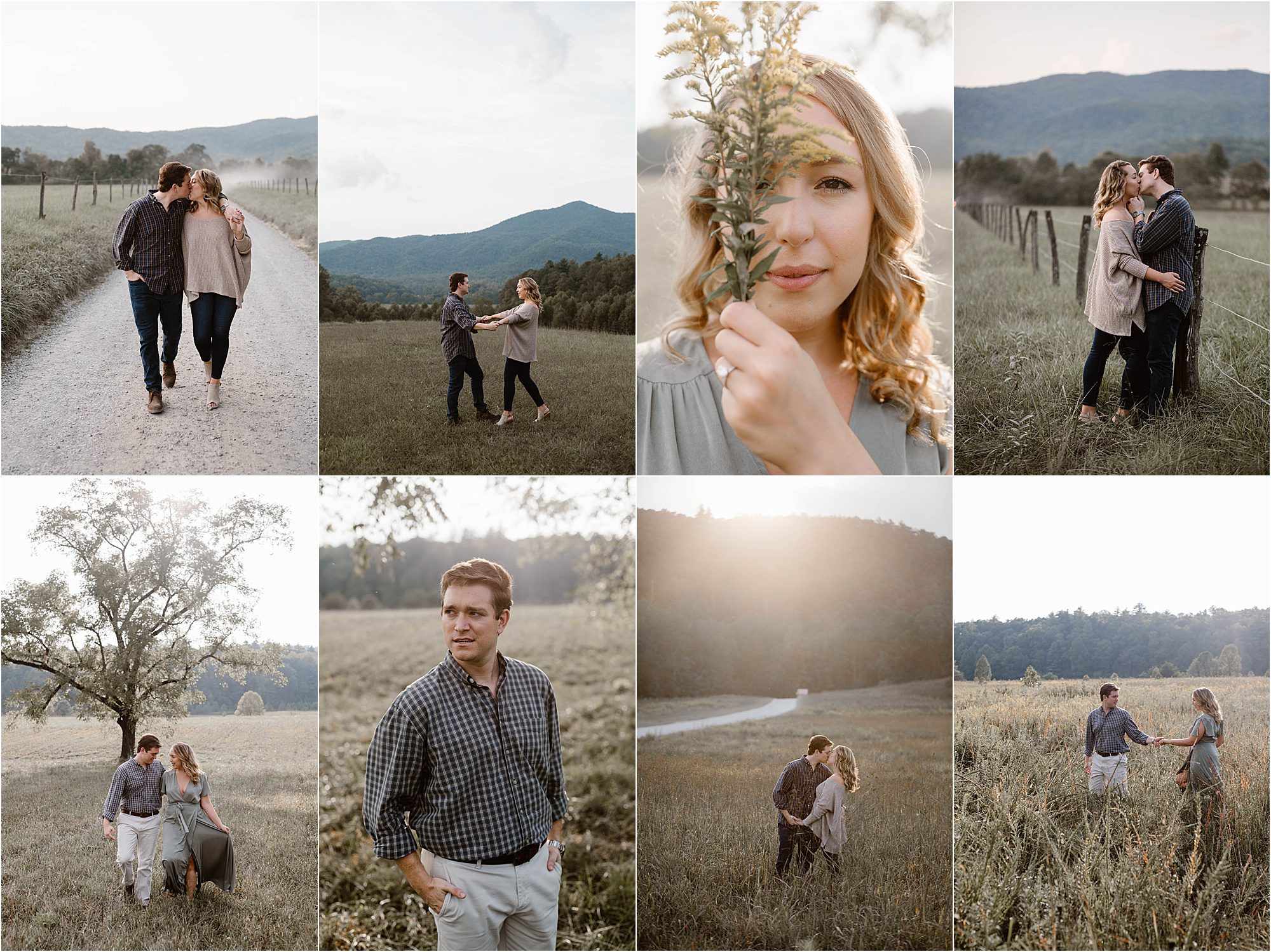 Summer Engagement Photos in Cades Cove