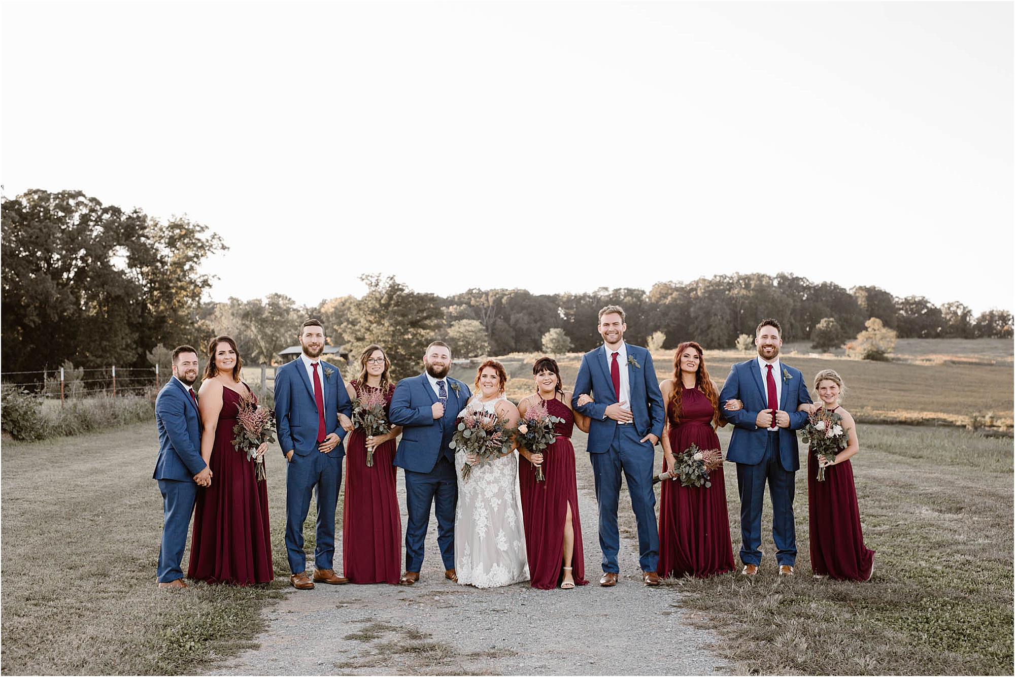wedding party at The Lake at Christenberry Farms in Tennessee