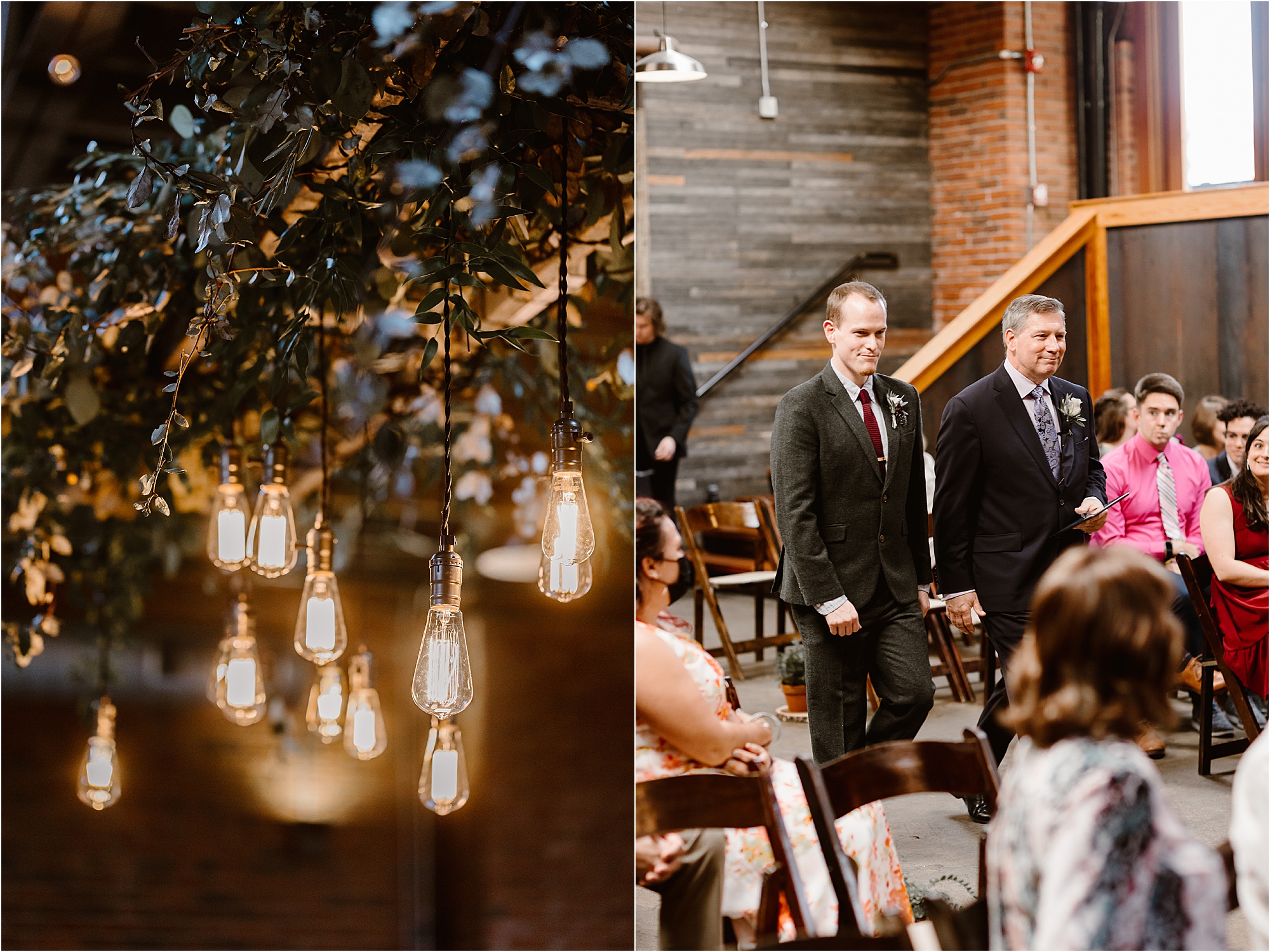 romantic candle-lit wedding at delightful wedding in Knoxville