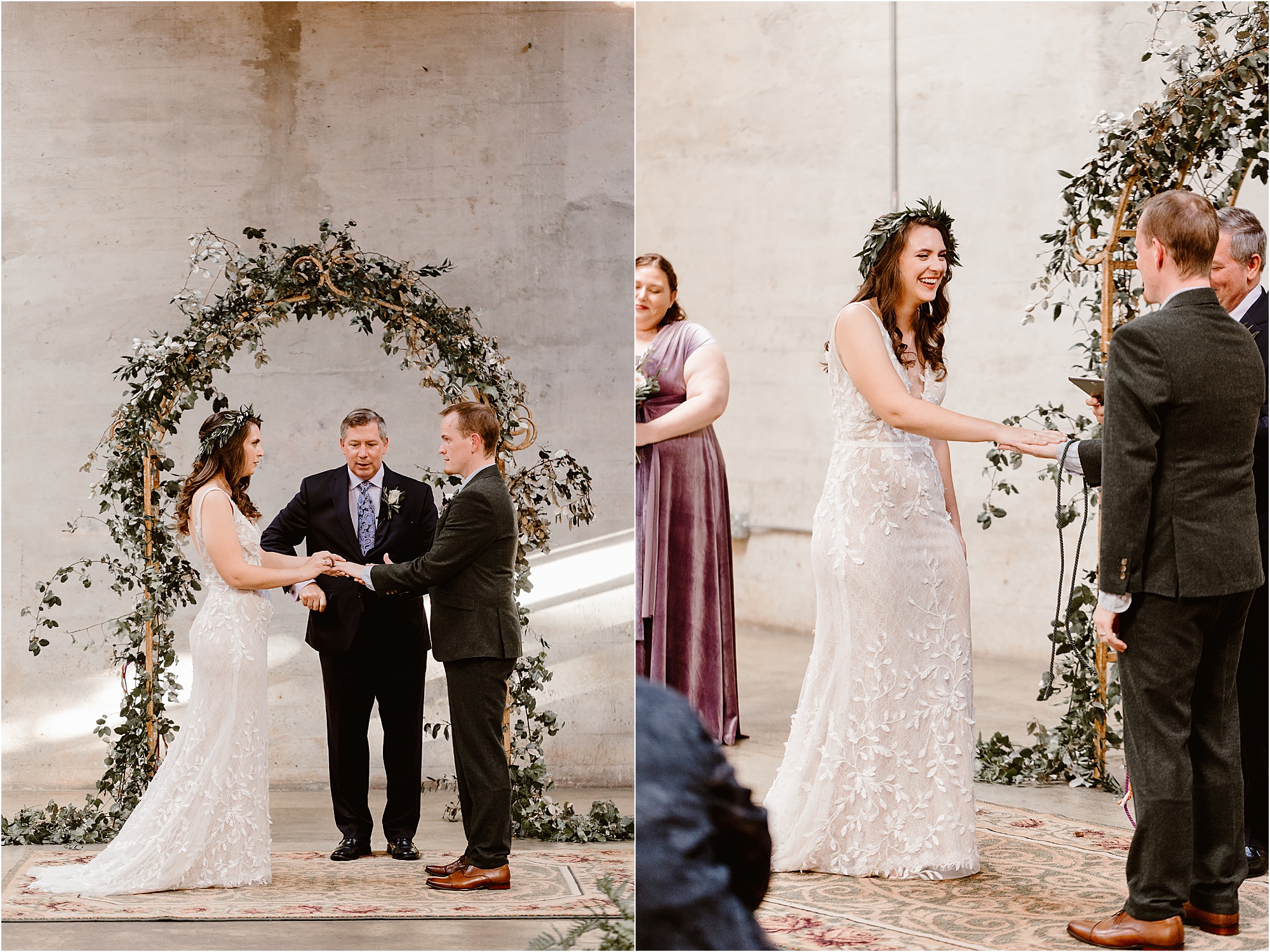 handfasting ceremony at delightful wedding at The Standard Knoxville