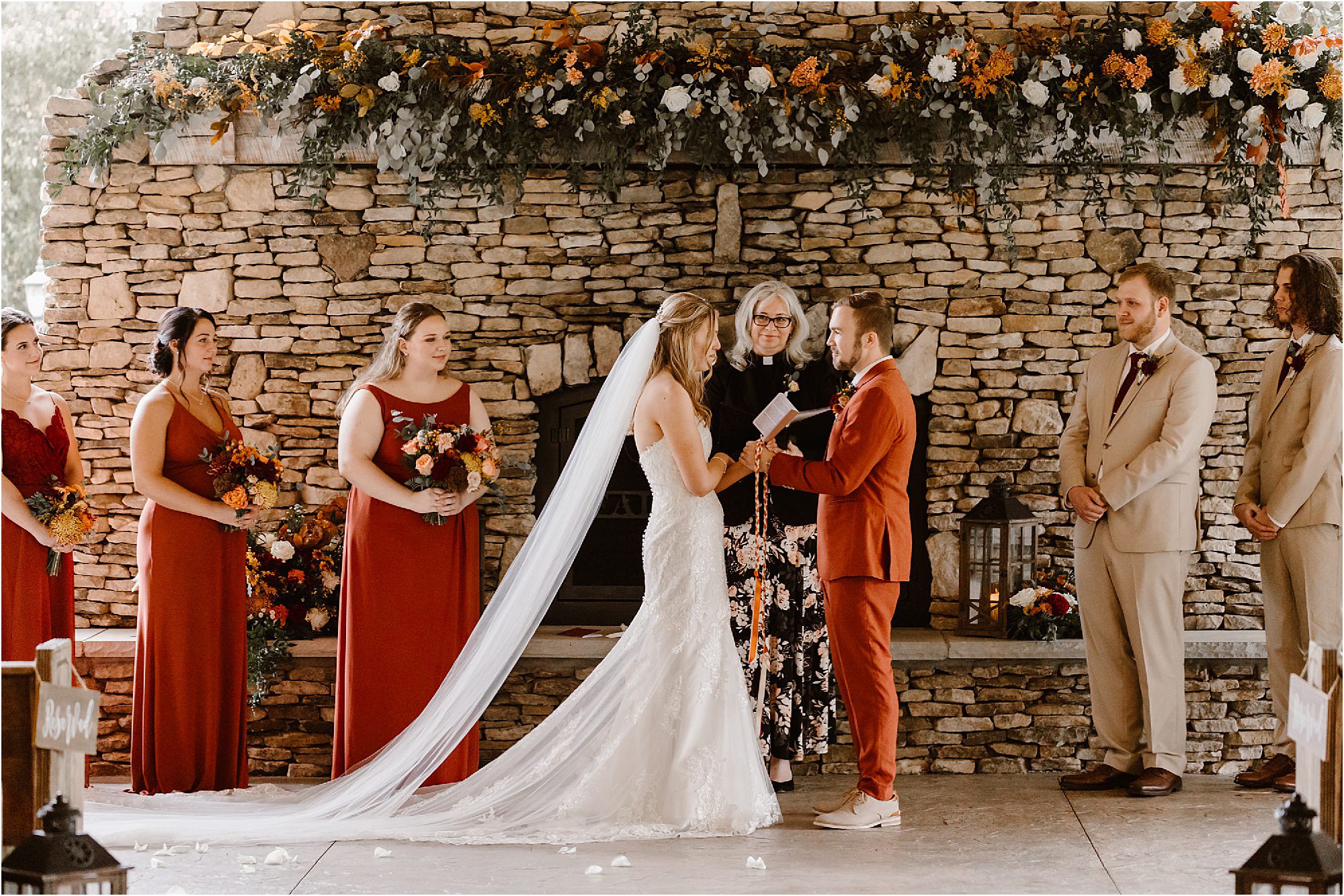 Rich Colors Abound This Fall Wedding in Tennessee