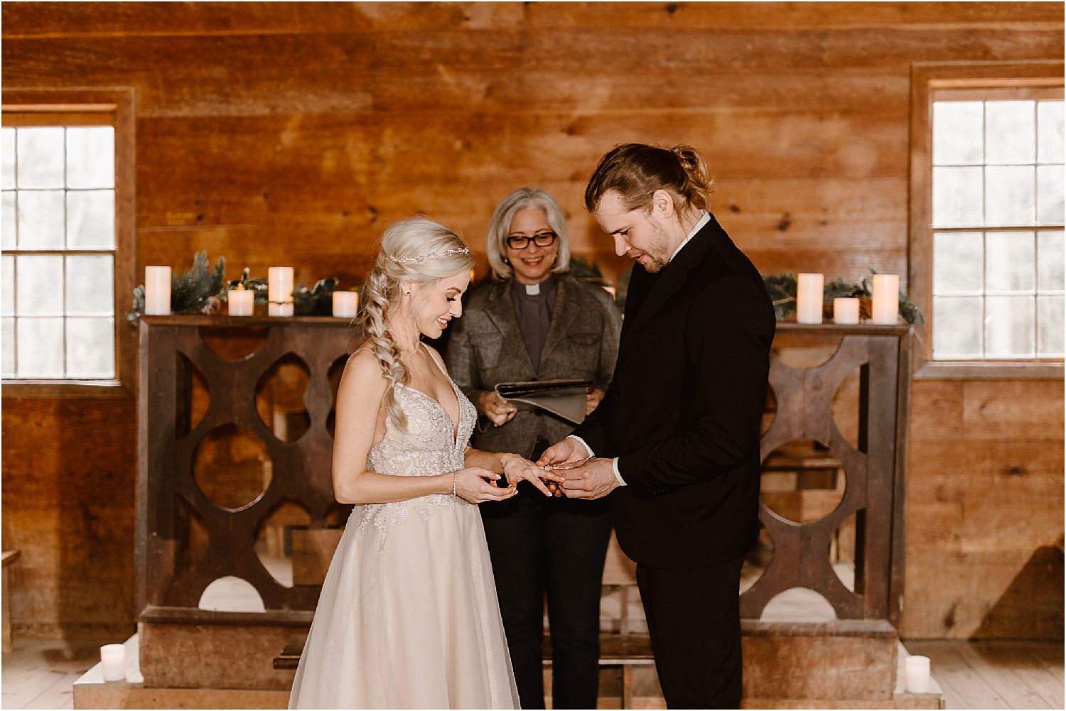 Great Smoky Mountains wedding ceremony at Primitive Baptist Church