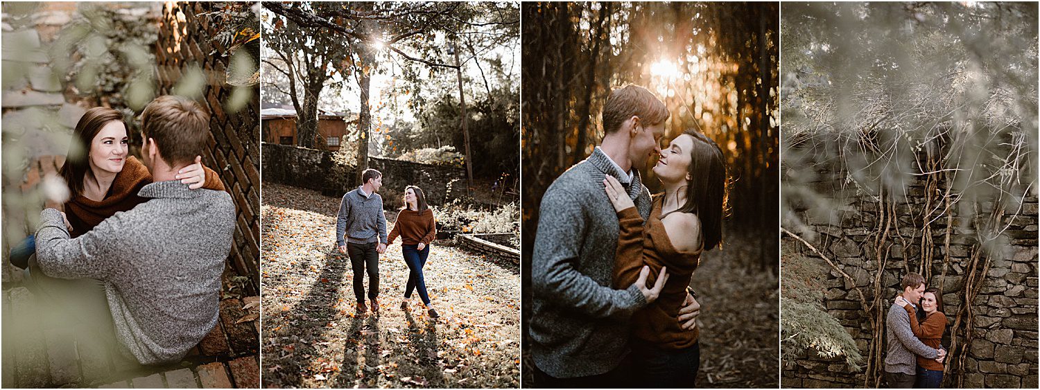 fall engagement session at the Knoxville Botanical Garden