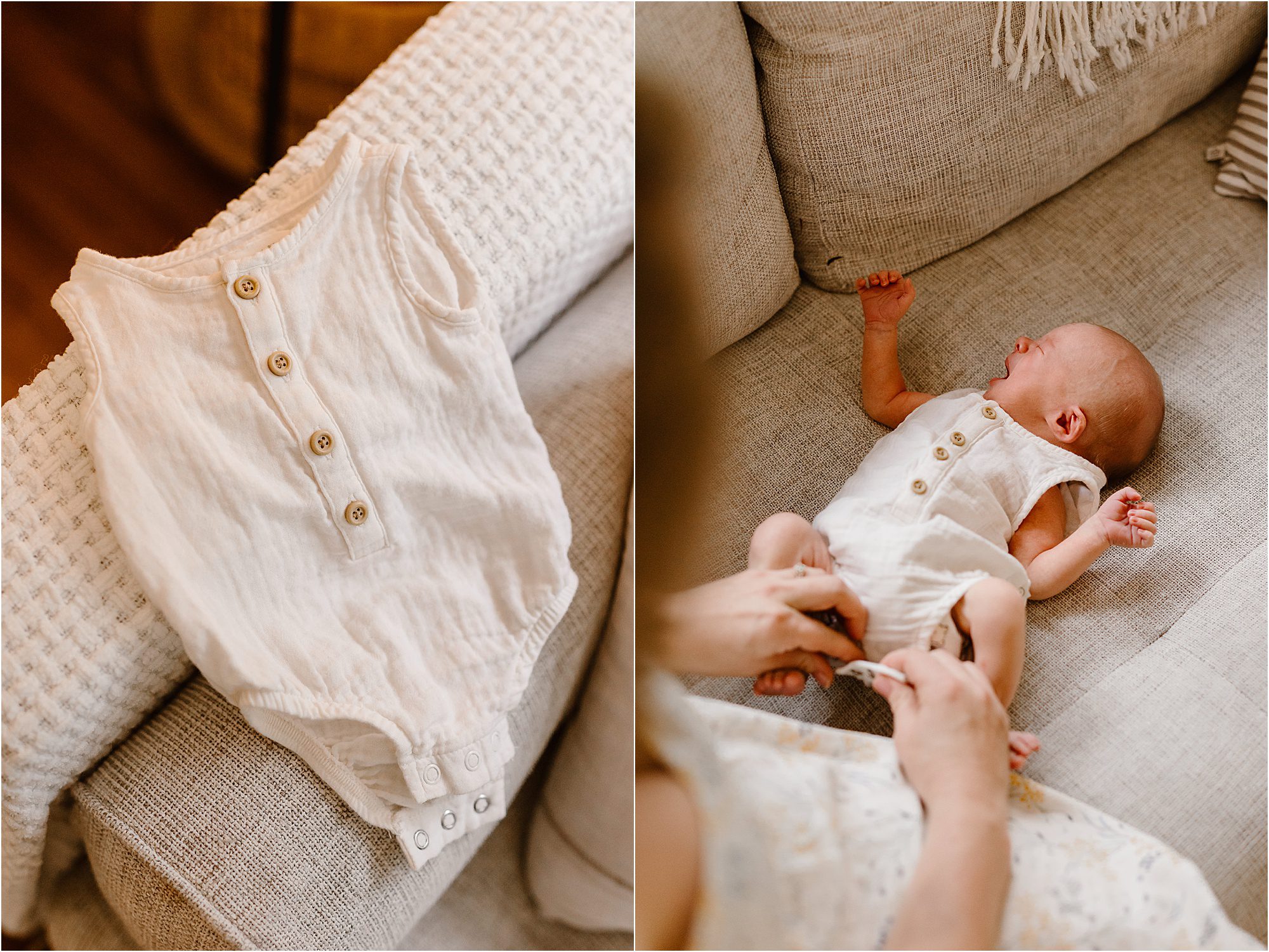 newborn photos at lifestyle home photo shoot